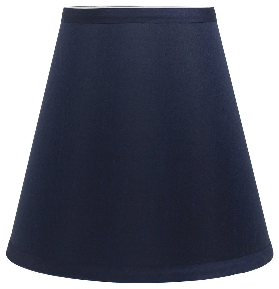 Silk Empire Lamp Shade 5x9x8.5", Navy Blue