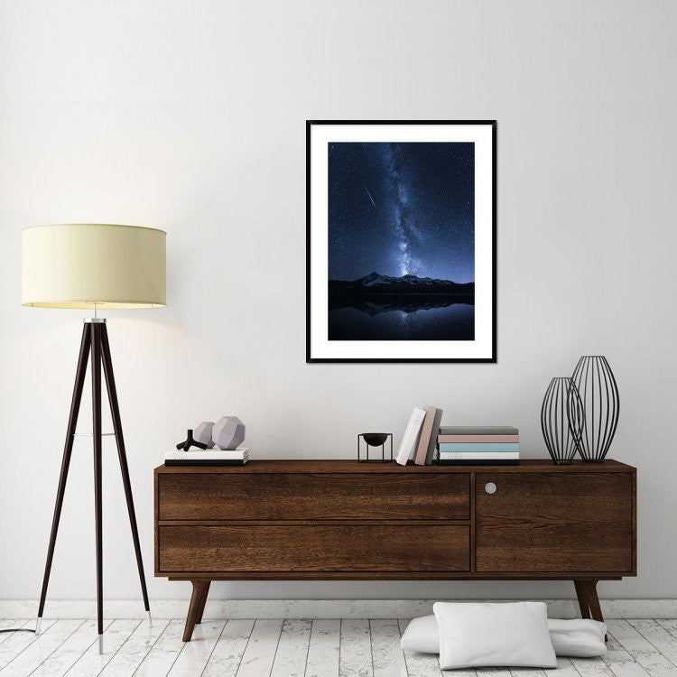 "Galaxies Reflection" Framed Digital Print by Toby Harriman, 34x44"