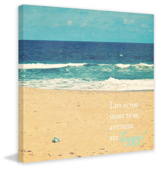 "Life Is Too Short" Painting Print on Wrapped Canvas