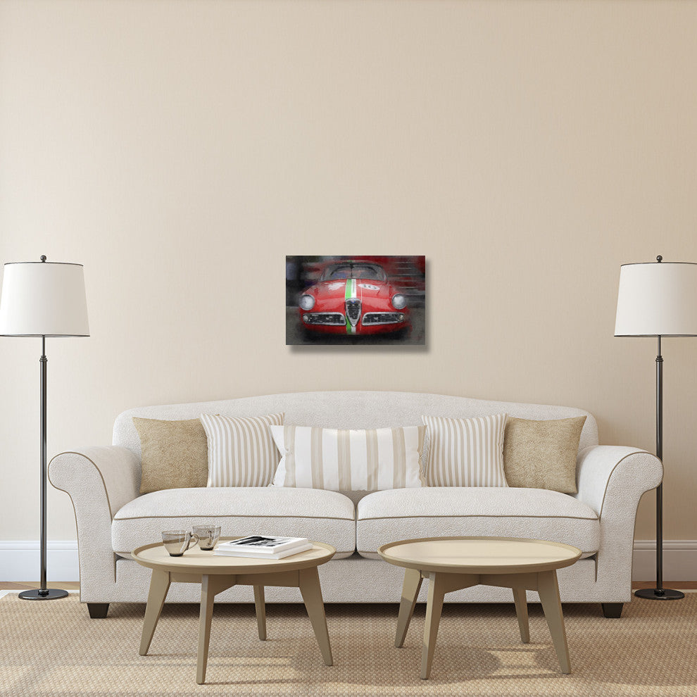 "1959 Alfa Romeo Giulietta Watercolor" Fine Art Print
