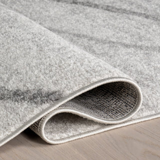 Nuloom Thigpen Striped Contemporary Area Rug, Grey 7'6"x7'6"