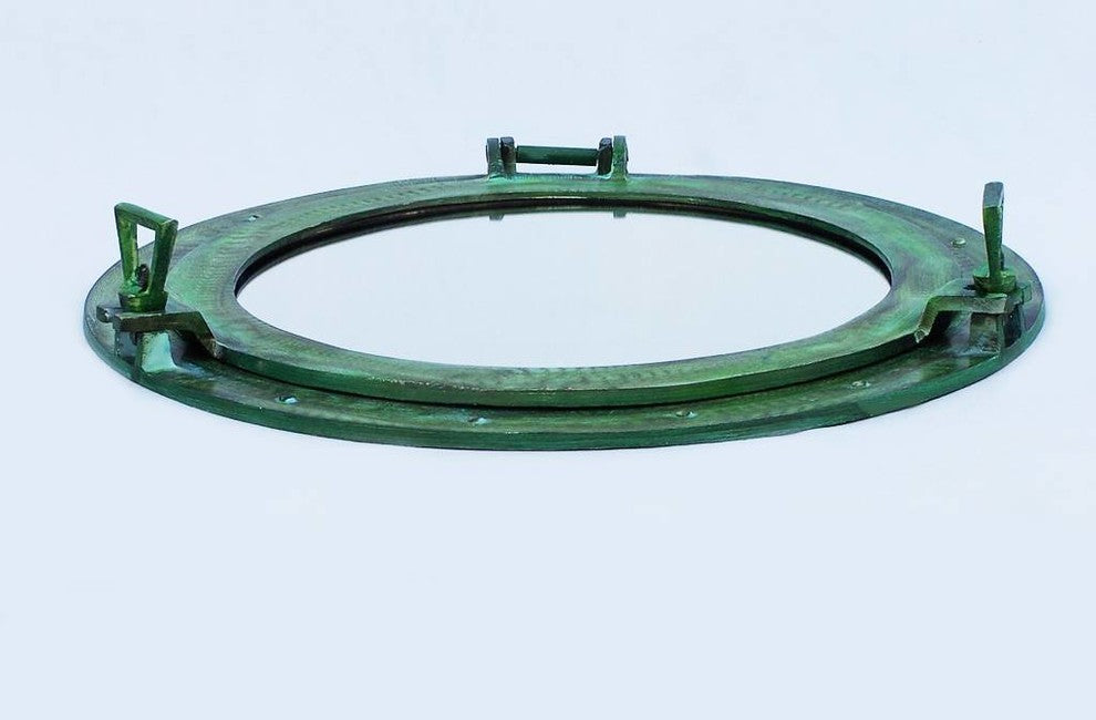 Shipwrecked Decorative Ship Porthole Mirror, 20"