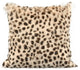 Contemporary Spotted Goat Fur Pillow Cream - White