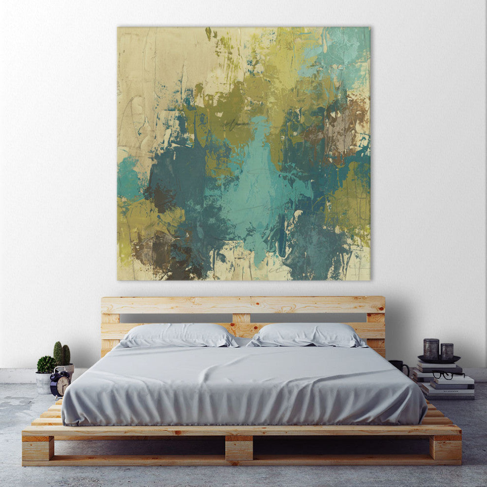 "Blue Monday I" Fine Art Giant Canvas Print, 54"x54"