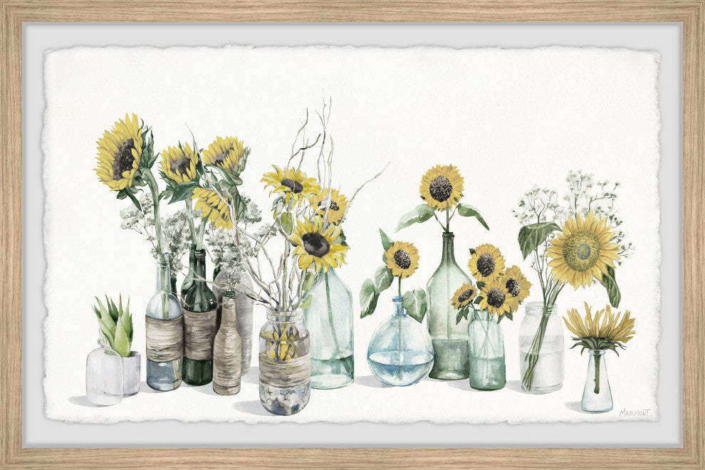 "Flowers in Spring" Framed Painting Print, 36x24
