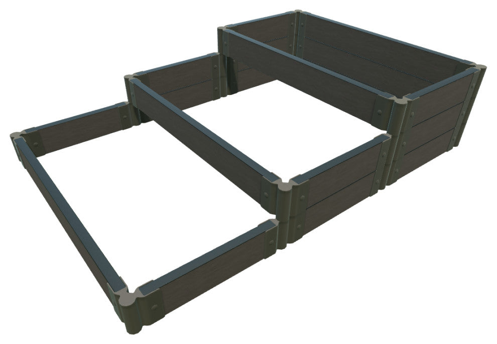 Weathered Wood 'Hanging Gardens Of Babylon' Raised Garden Bed, 4'x6'x16.5"