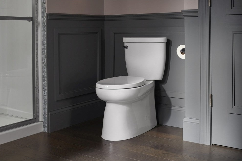 Novita Washlet + Brella Elongated Comfort-Height Skirted 2-Piece Toilet with Rea