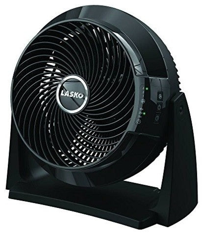 Lasko 3637 Remote Control Air Flexor Floor/Wall Mount Fan, Black