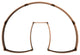 Classic Sienna 'Lucky Horseshoe' - 6' X 9' X 5.5" Raised Garden Bed - 1" Profile