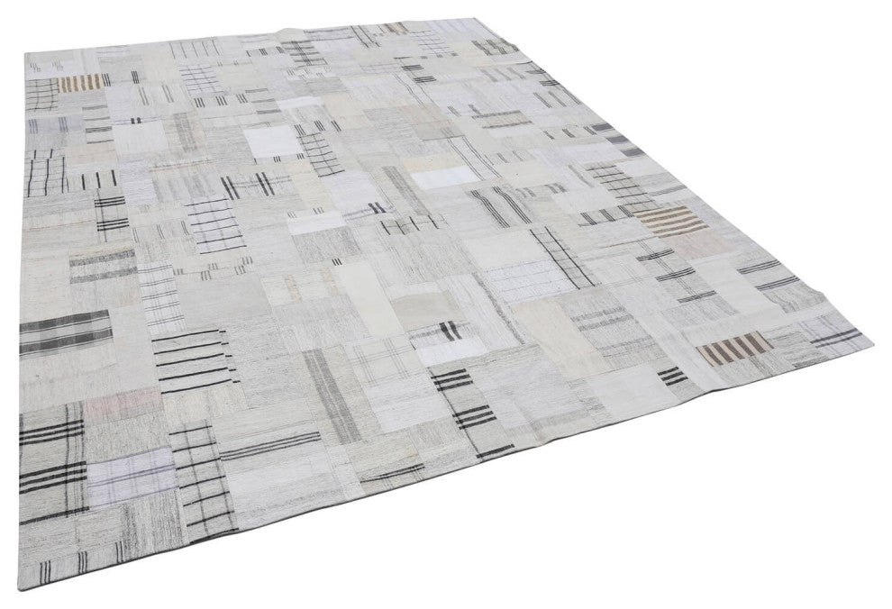 Rug N Carpet - Handmade Anatolian 8' 3'' x 10' 0'' Unique Patchwork Kilim Rug