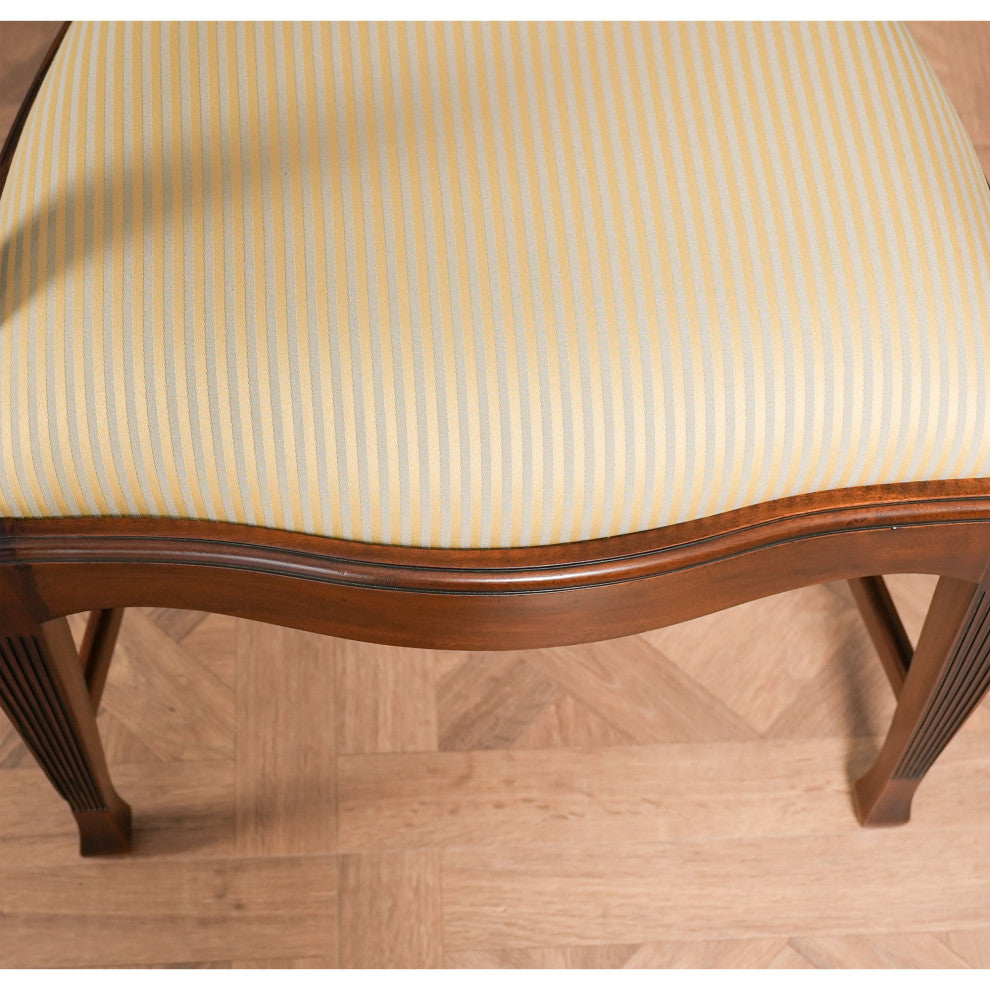Round Back Inlaid Arm Chair