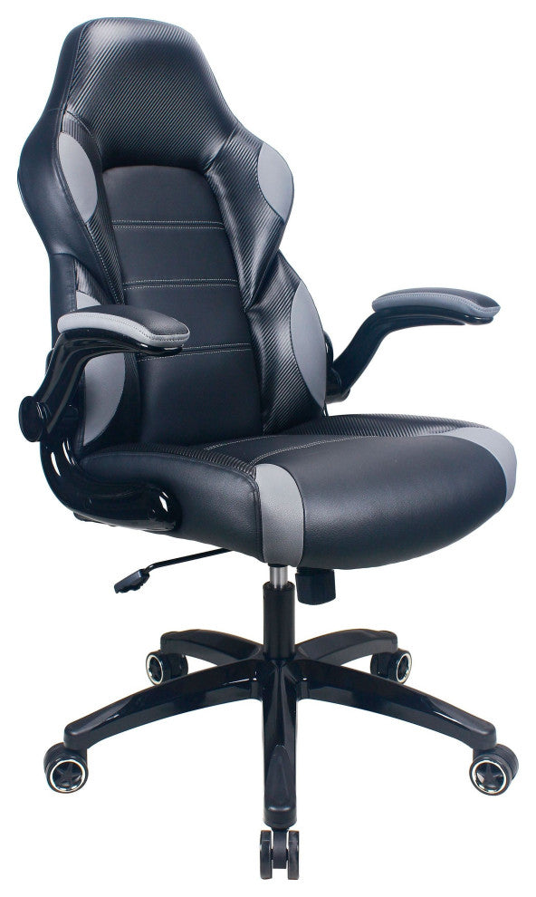 Playr Faux Leather Ergonomic Gaming Chair, Raynor Gaming, Gray