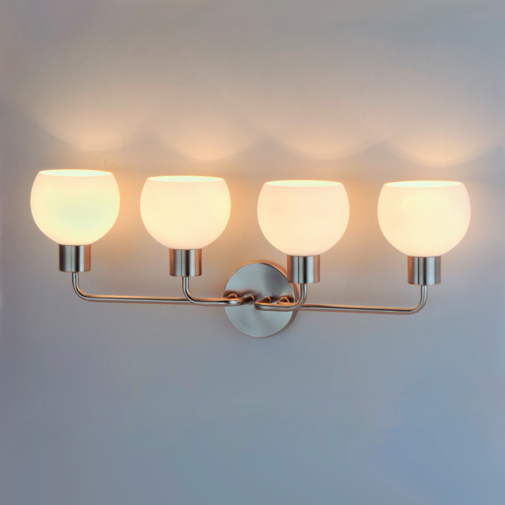 Maxim 11274SW Coraline 4 Light 30"W Bathroom Vanity Light - Black