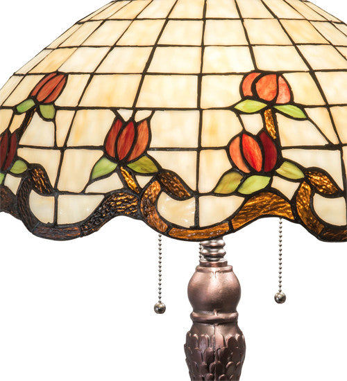 Meyda Lighting 230473 33" High Roseborder Table Lamp