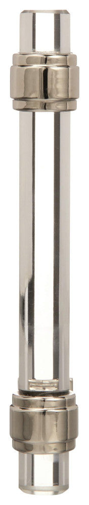 Amerock Glacio Cabinet Pull, Clear/Polished Nickel, 3-3/4" Center-to-Center