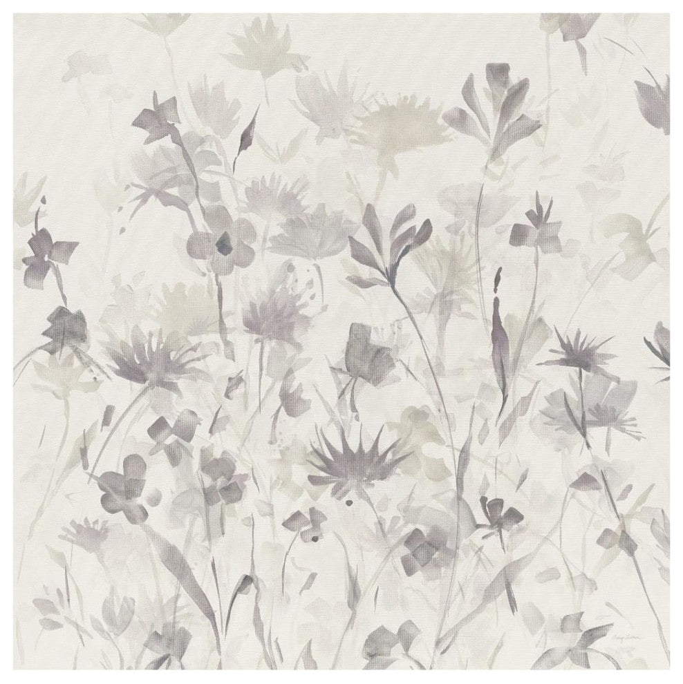 "Garden Shadows IV Purple Grey" Digital Paper Print by Avery Tillmon, 42"x42"