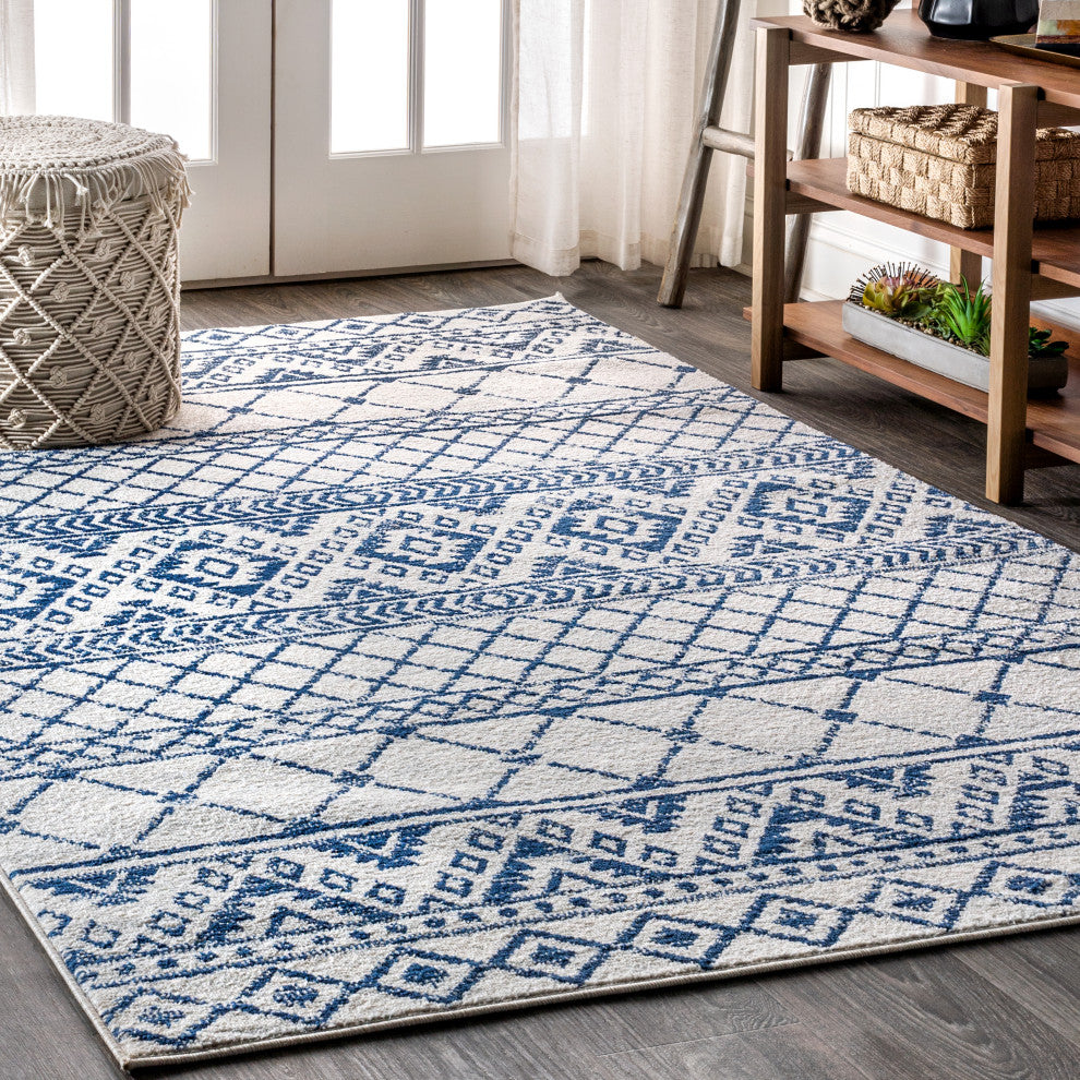 Moroccan HYPE Boho Vintage Tribal Area Rug, 8 X 10