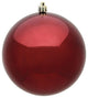 Vickerman 2.4" Burgundy Shiny Ball Ornament, 60 per Box