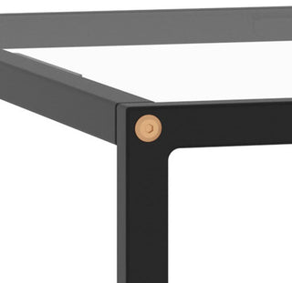 vidaXL Coffee Table End Table Living Room Sofa Table Black Tempered Glass