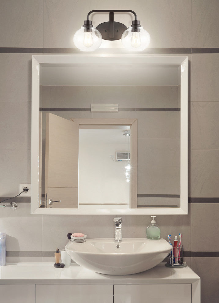 Sandrine Iron LED Vanity Light, Oil Rubbed Bronze, 2 Bulb