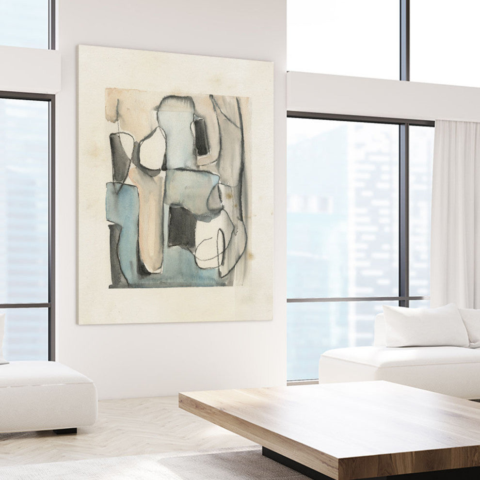 "Subdued Abstract I" Fine Art Giant Canvas Print, 54"x72"