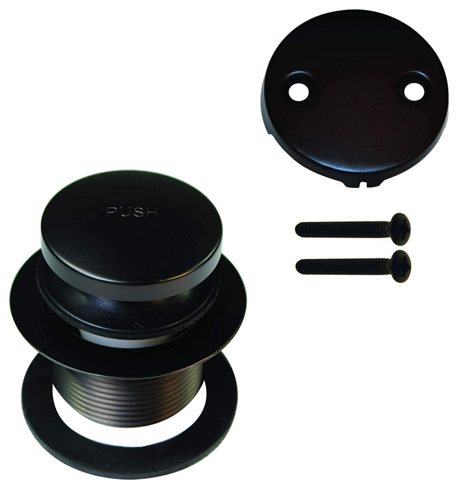 Tip Toe Bath Waste - 14" Make-Up, 20 Ga. Tubing In Oil Rubbed Bronze, Oil Rubbed Bronze