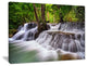 "Waterfall Huai Mae Kamin" Landscape Canvas Print, 20"x12"