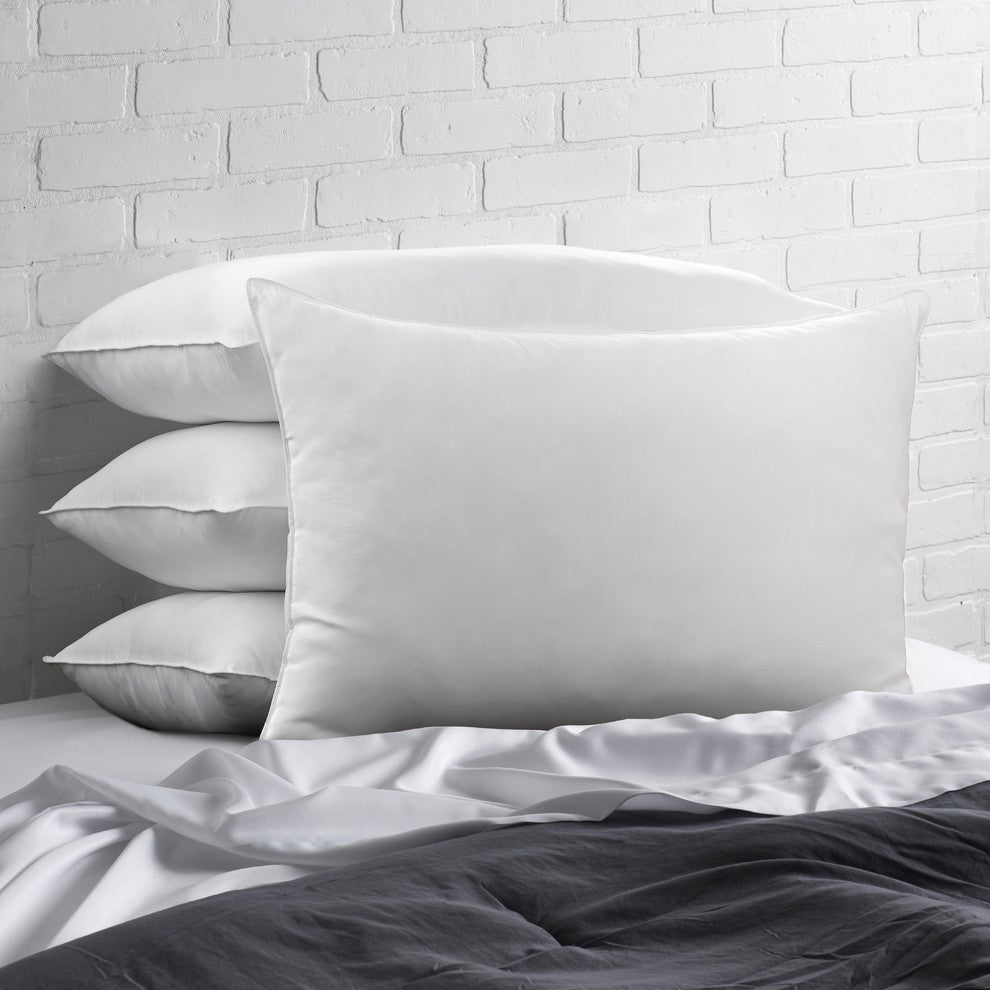 4-Pack 233TC Microfiber Soft Stomach Sleeper Pillows, Standard