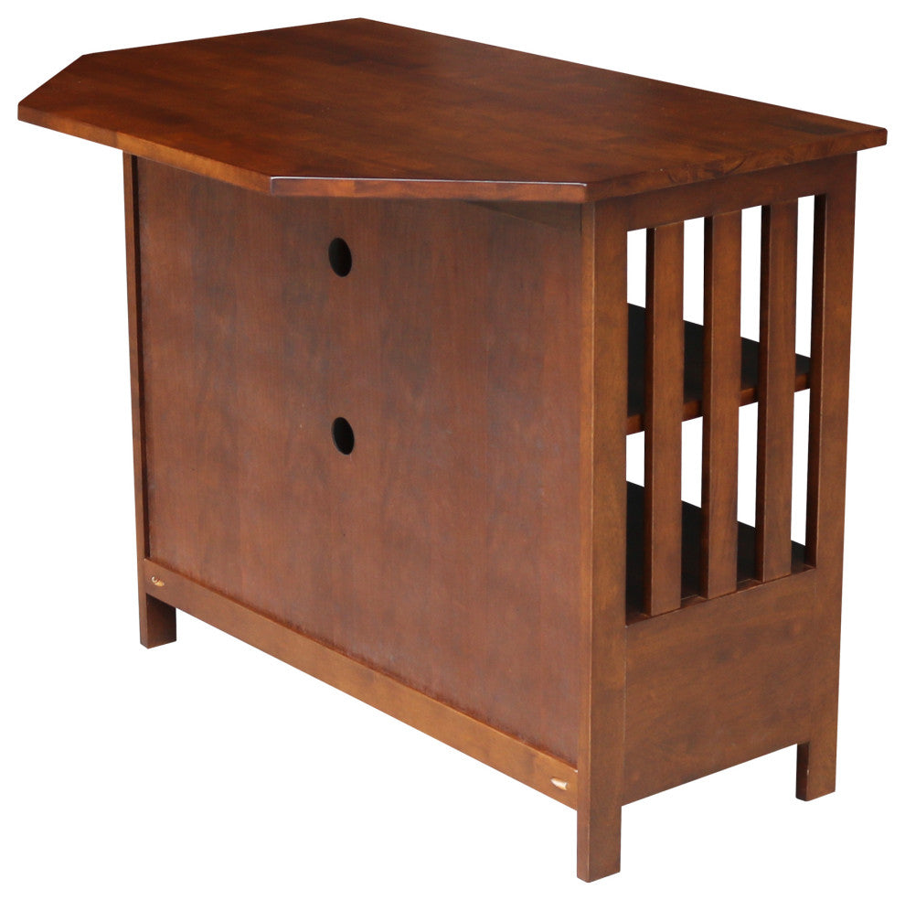 Mission Corner Entertainment / TV Stand, Espresso