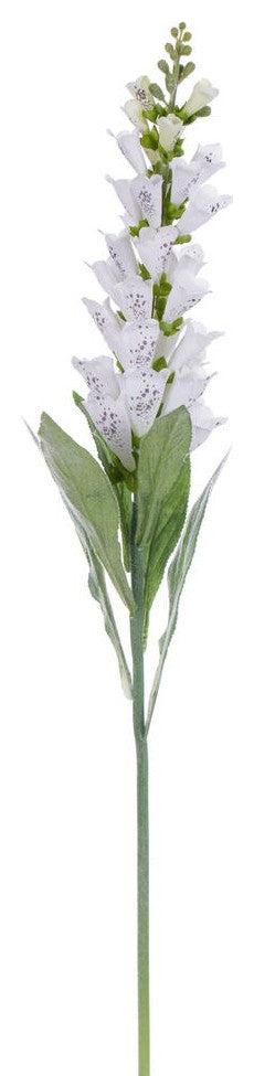 Vickerman 36" Artificial White Foxglove Stem