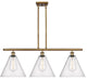 Innovations 516-3I-BB-GBC-124-LED 3 Light Island Light, Brushed Brass