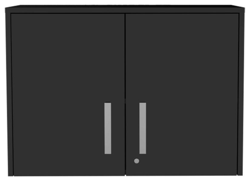 Danbury Storage Cabinet, Drawer Base Cabinet, Black, Wall Cabinet
