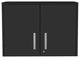 Danbury Storage Cabinet, Drawer Base Cabinet, Black, Wall Cabinet