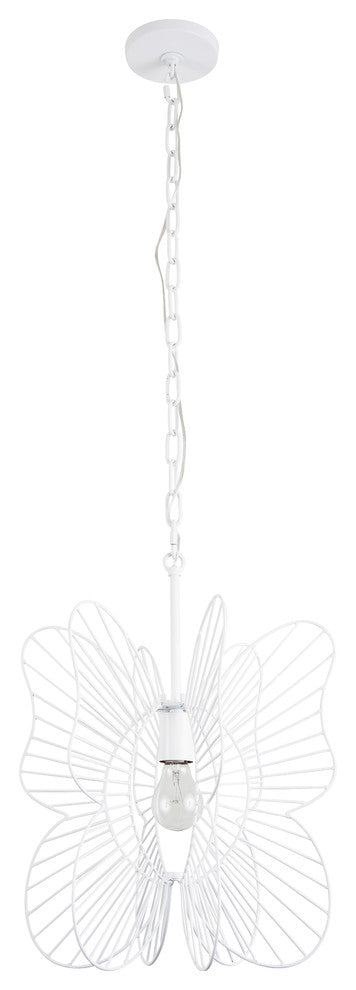 .-     Monarch Butterfly 1-Lt Pendant - White