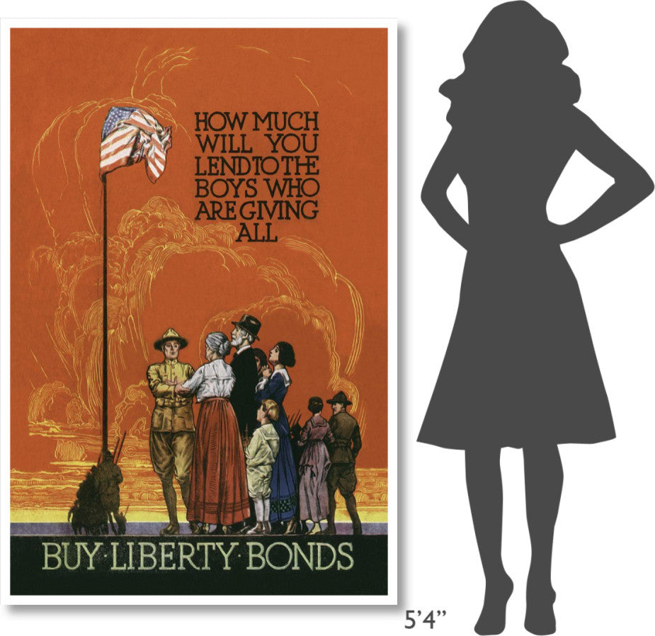 "WWI: Buy Liberty Bonds" Digital Paper Print, 42"x62"