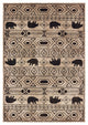 Oriental Weavers Woodlands Ivory/Black Southwest/Lodge Indoor Area Rug 6'7"X9'2"