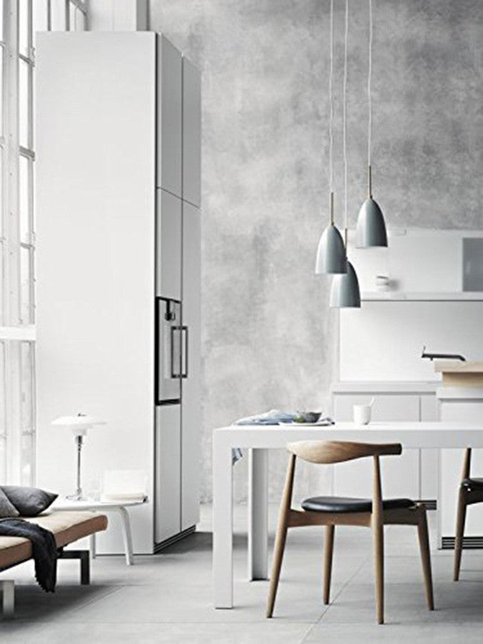 Set of 2 Modern Wooden Elbow Dining Chairs With PU Leather or Beige Fabric Seat, Natural