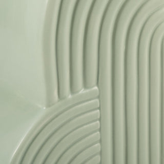 Ceramic Set of 2 13X10" Arches Bookends, Cucumber