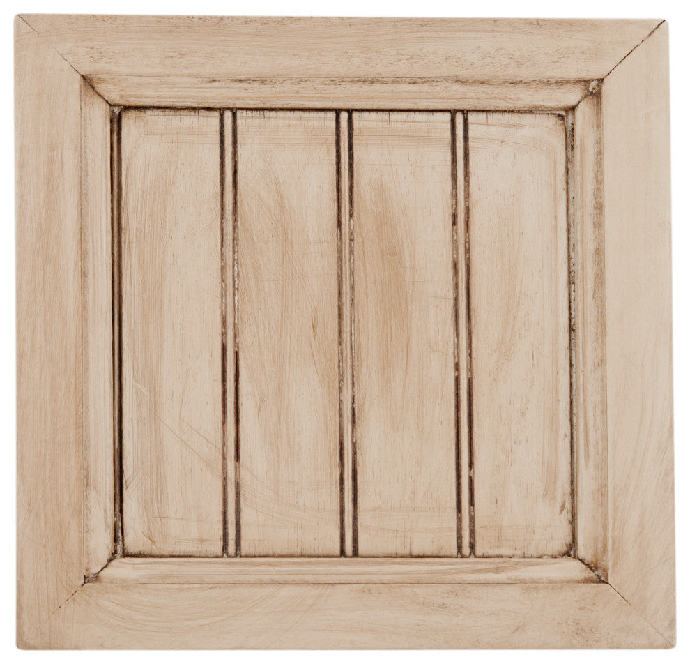 80" Rustic Two Tone Sideboard Buffet, European Ivory