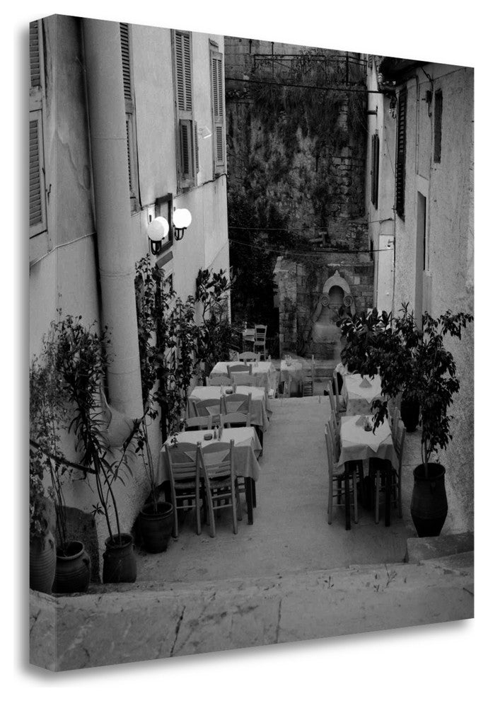"Cafe Greece - 1" By Alan Blaustein, Giclee Print on Gallery Wrap Canvas