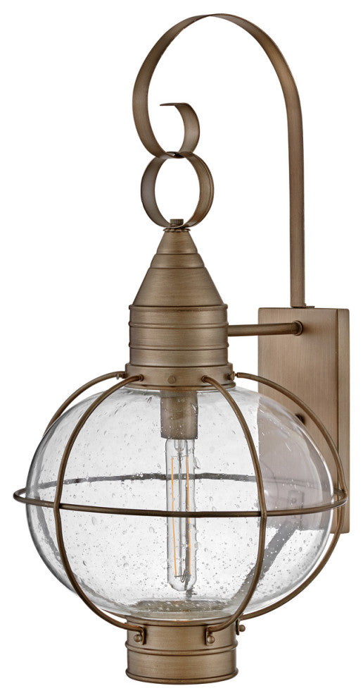 Hinkley Cape Cod 26.75" Large Outdoor Wall Mount Onion Lantern, Burnished Bronze