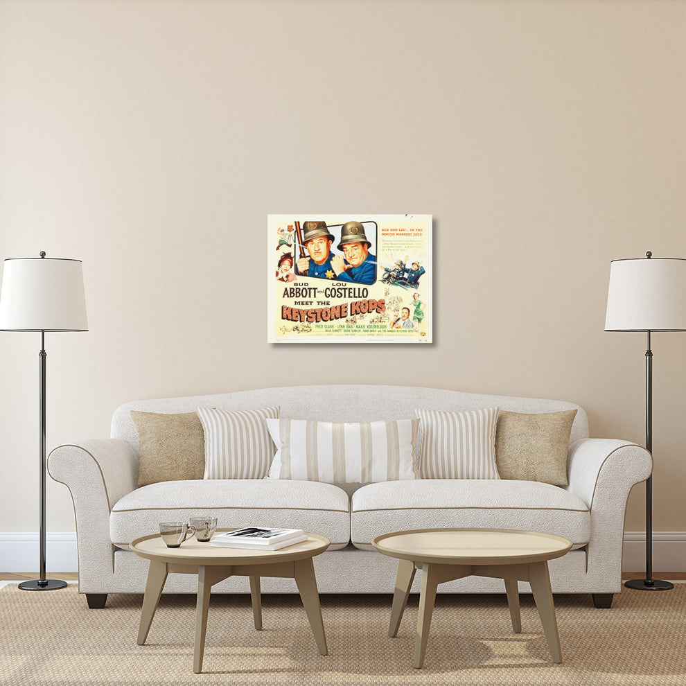 "Abbott & Costello - Keystone Kops" Canvas by Hollywood Photo Archive, 36x28"