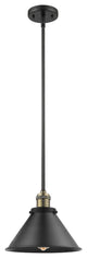 1-Light Briarcliff 10" Mini Pendant, Black Antique Brass