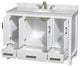 Wyndham WCS141448SWHCMUNOMXX White 48 In Vanity with Carrera Marble Top