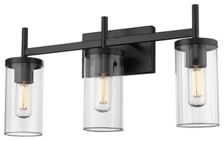 Golden Lighting 7011-BA3 Winslett 3 Light 23"W Vanity Light - Matte Black /