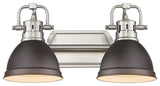 Duncan 2-Light Bath Vanity With Rubbed Bronze Shade