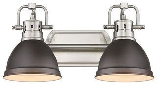 Duncan 2-Light Bath Vanity With Rubbed Bronze Shade