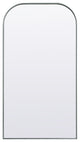 Metal Frame Arch Full Length Mirror 35X66 Inch, Silver