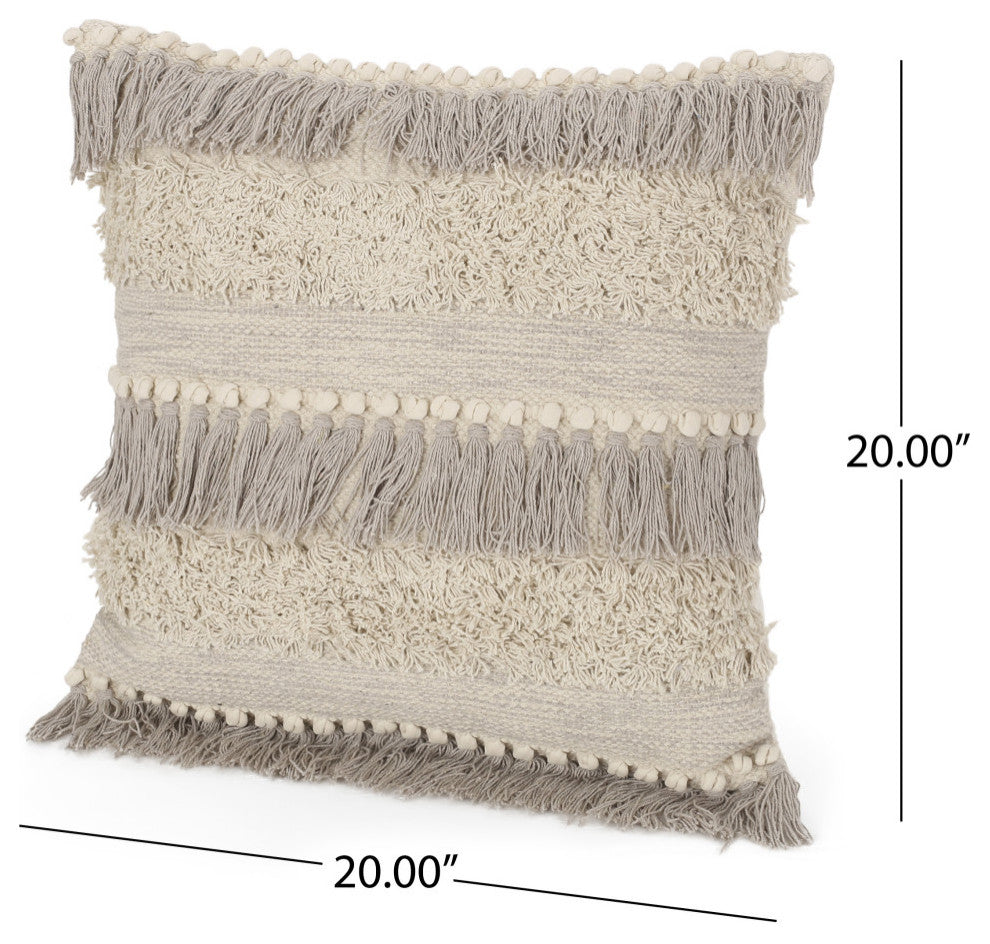 Keenan Hand-Loomed Boho Throw Pillow, Set of 2