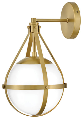 Lark Colby Small Single Light Sconce, Lacquered Brass